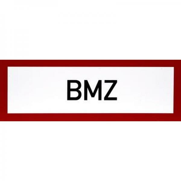 Schild BMZ ( Brandmeldeanlage ) Folie selbstklebend