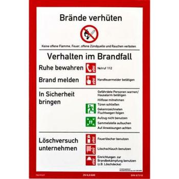 Brandschutzordnung DIN 14096 Teil A