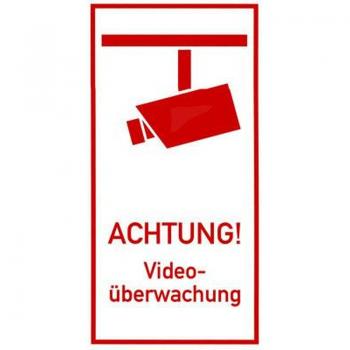 Schild Achtung Videoüberwachung Aluminium
