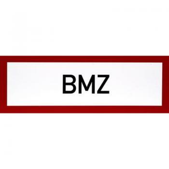 Schild BMZ ( Brandmeldeanlage ) Folie selbstklebend