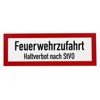 Schild Feuerwehrzufahrt, Halteverbot