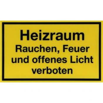 Schild Heizraum / Heizung