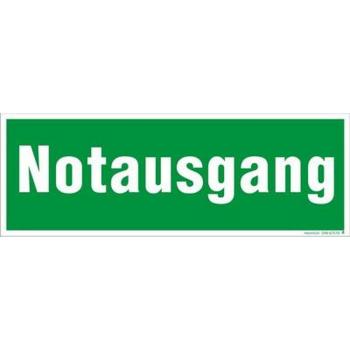 Schild Notausgang selbstklebend und nachleuchtend