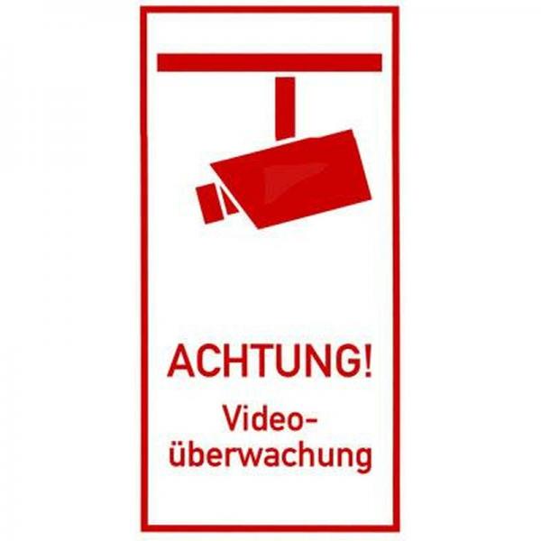 Schild Achtung Videoüberwachung Aluminium