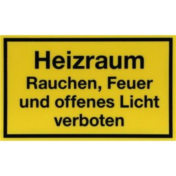 Schild Heizraum / Heizung