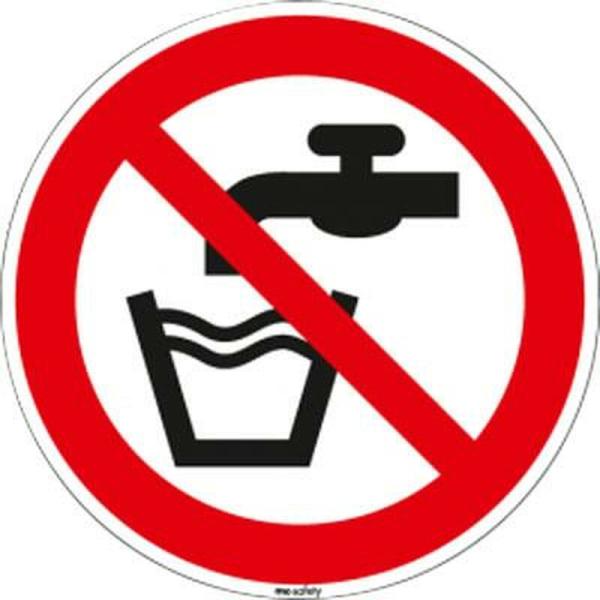 Schild keinTrinkwasser selbstklebend 20 cm